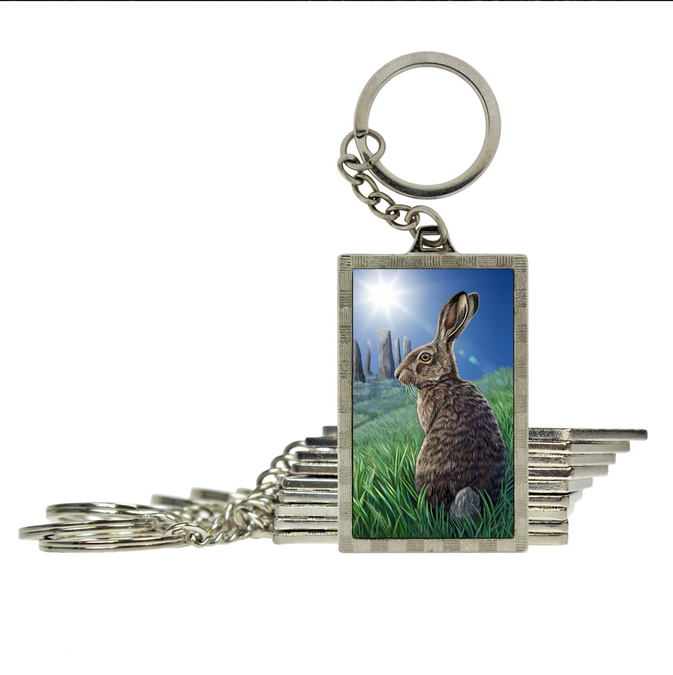 Solstice Hare 3D Key Ring