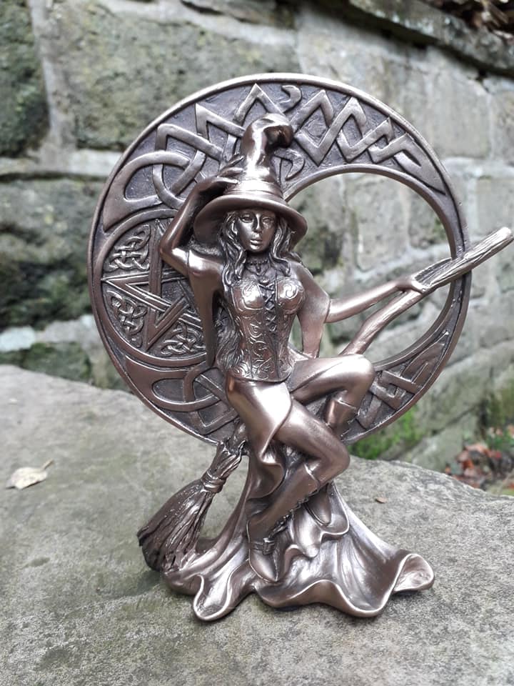 Witch with Celtic Moon