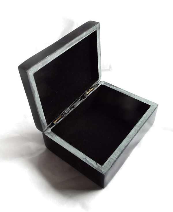 Black Stone Box with Pentacle Inside