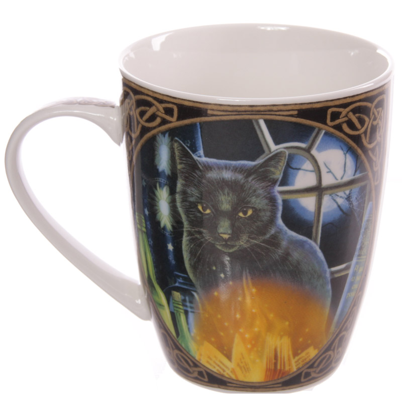 Bewitched Black Cat China Mug