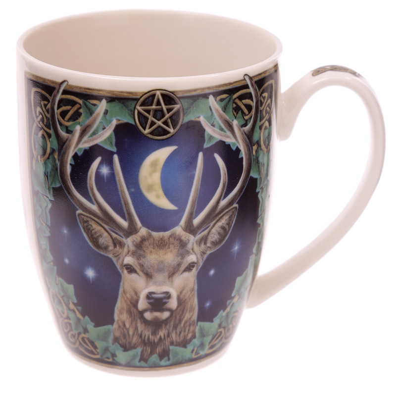 The Emperor Stag China Mug by Lisa Parker