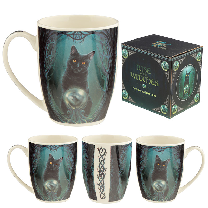 Rise of the Witches Black Cat China Mug Multi View