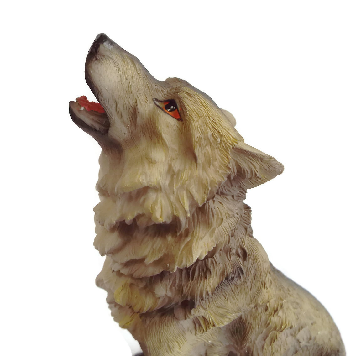 Grey Wolf Figure Head Detail