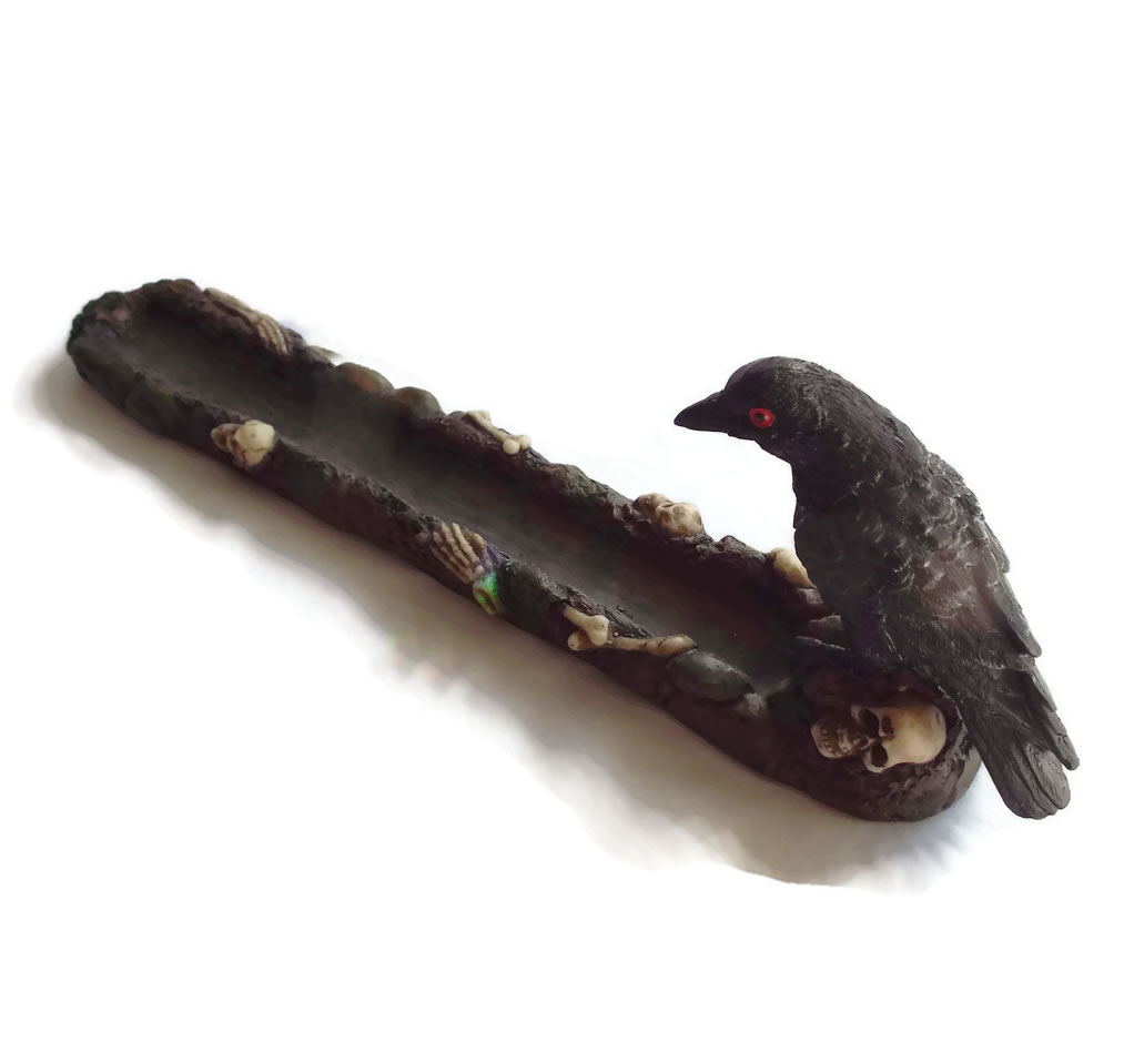 Raven Ashcatcher Incense Holder