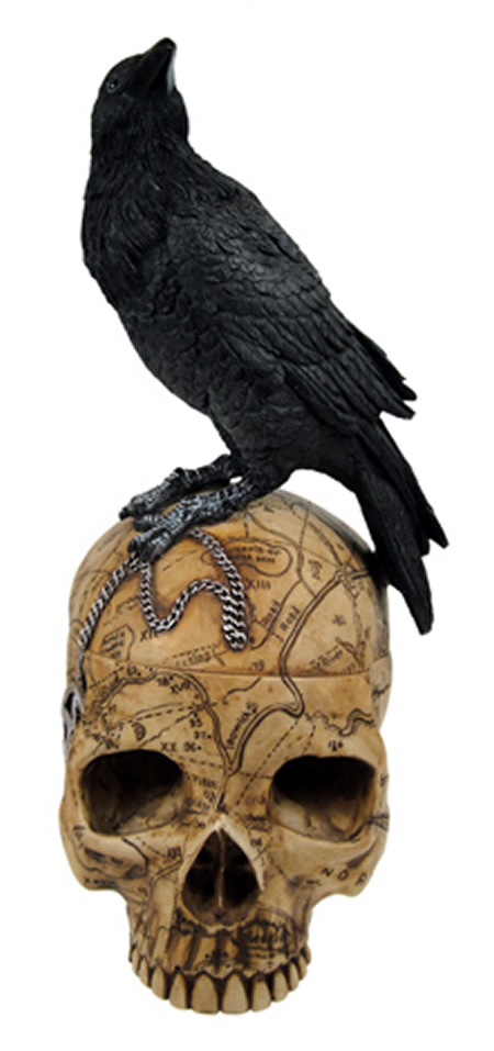 Raven Skull Box - Salem's Familiar