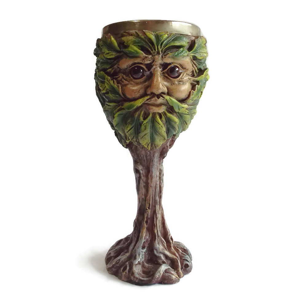 Eyes of the Forest Green Man Goblet