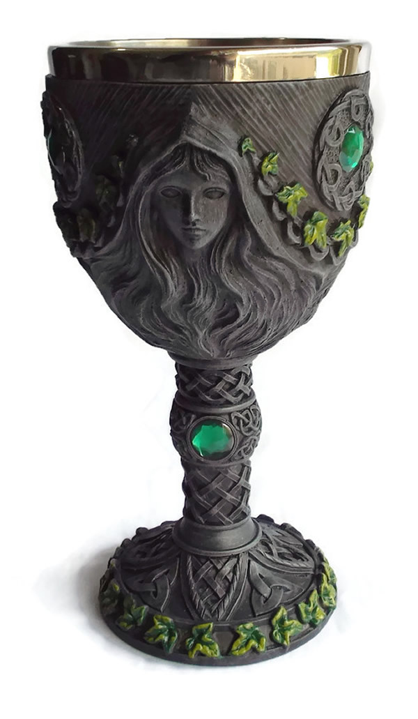 Triple Goddess Ivy Goblet Other Side