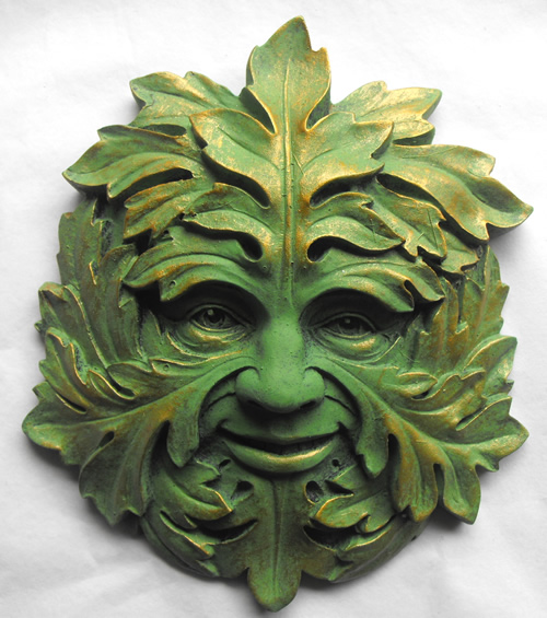Mystic Green Man Plaque