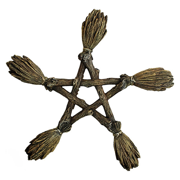 Broomstick Pentagram Wall Ornament