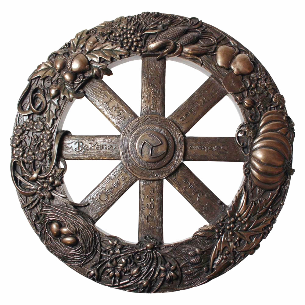 Wheel of the Year Bronze Wall Ornament
