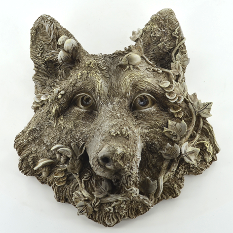 Woodland Wolf Plaque Wall Ornament