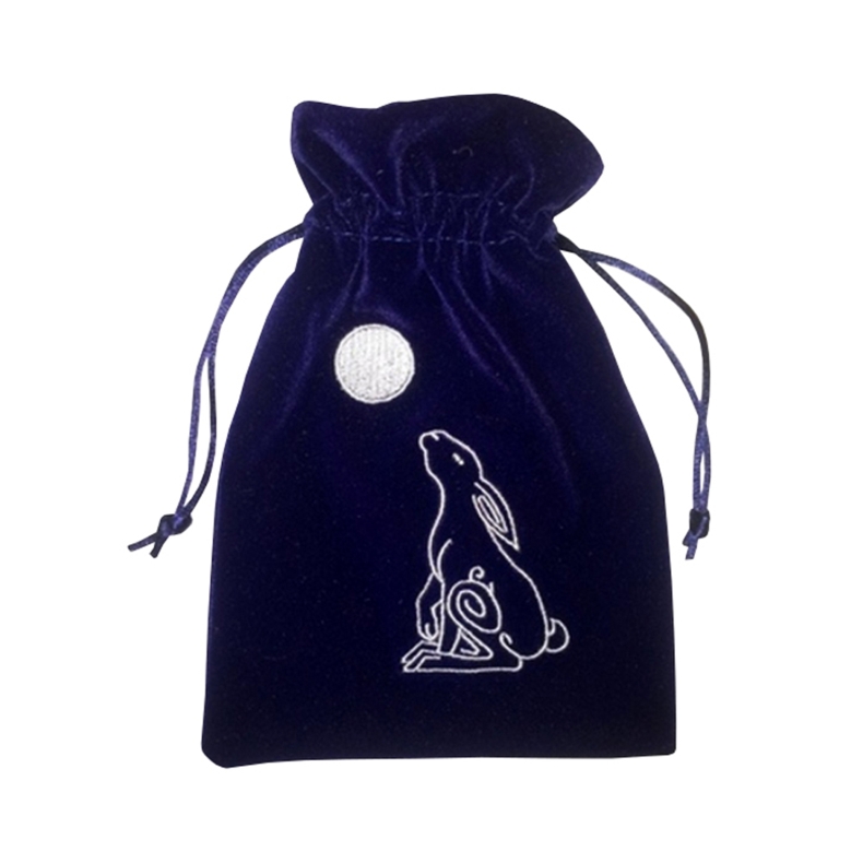 Moon Hare Velvet Bag for Tarot and Oracle Cards