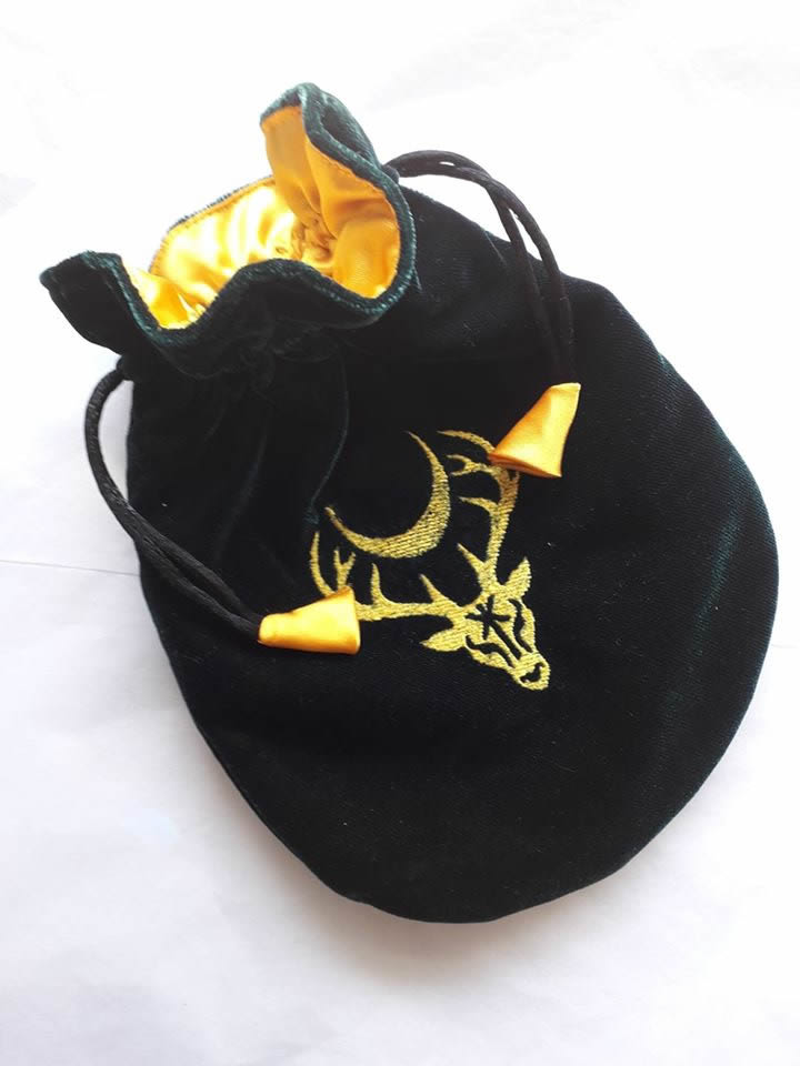 Stag Lord Velvet Bag for Tarot and Oracle Cards