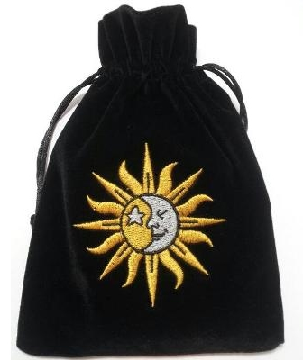 Sun and Moon Velvet Bag for Tarot and Oracle Cards