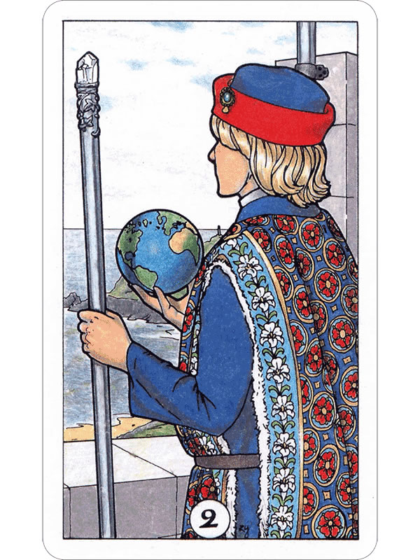 The Robin Wood Tarot Two of Wands