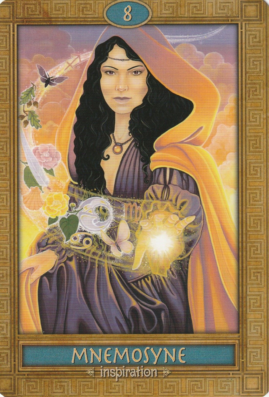 The Mythic Oracle Cards Mnemosyne