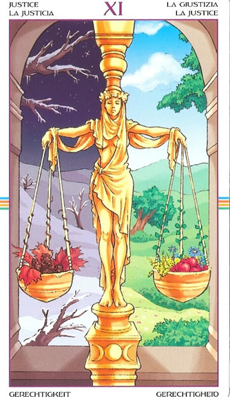 The Wheel of the Year Tarot Justice