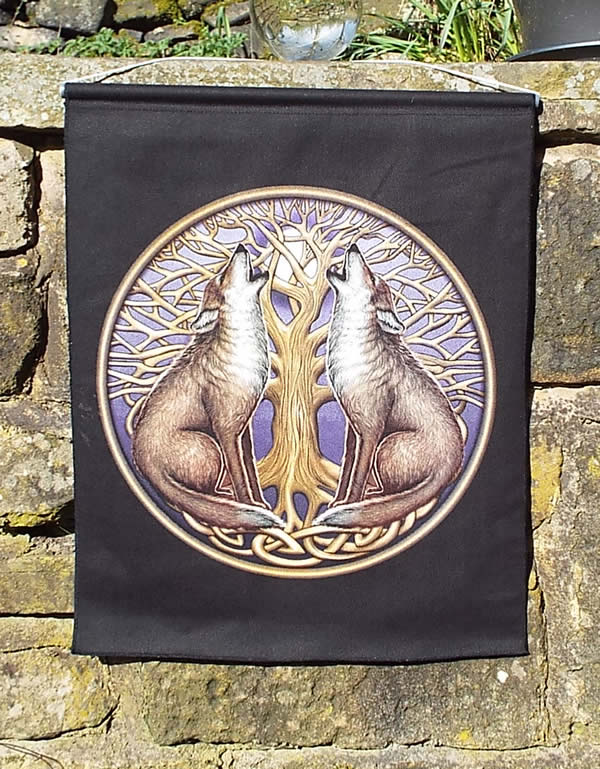 Lisa Parker Howling Wolf Wall Hanging