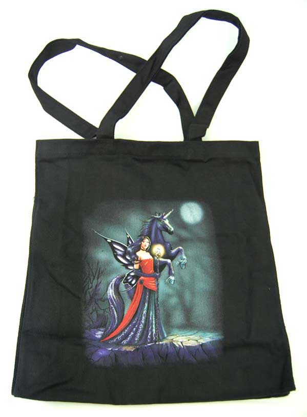 Gothic Fairy and Unicorn Shopping Bag