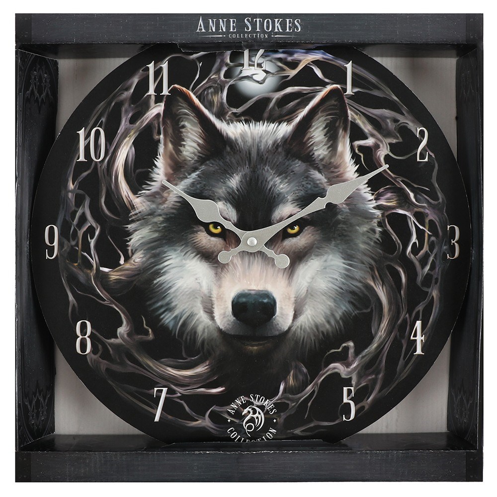 Anne Stokes Night Forest Wall Clock