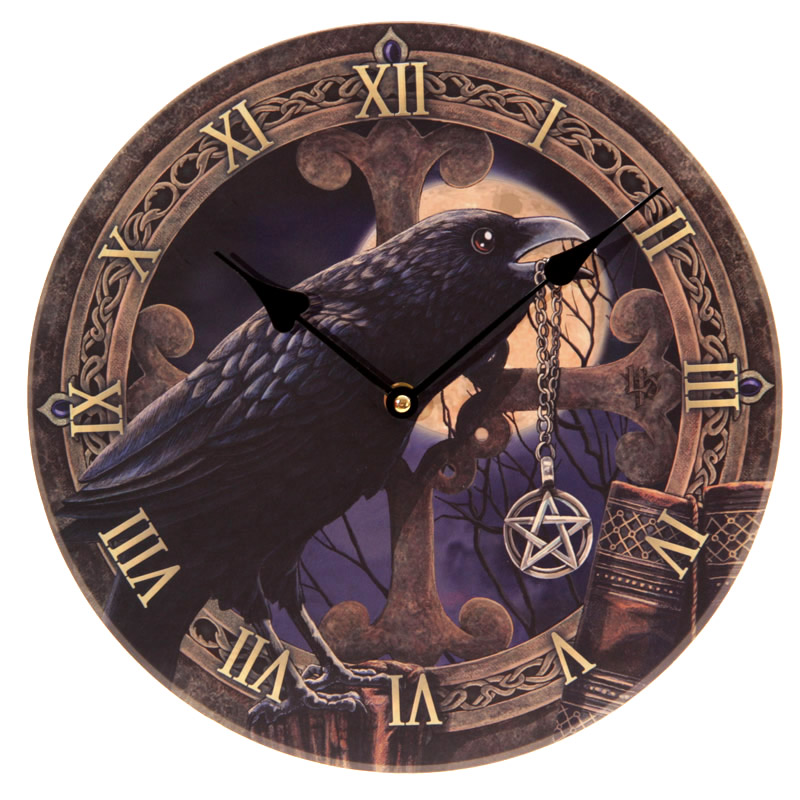 Raven Talisman Wall Clock