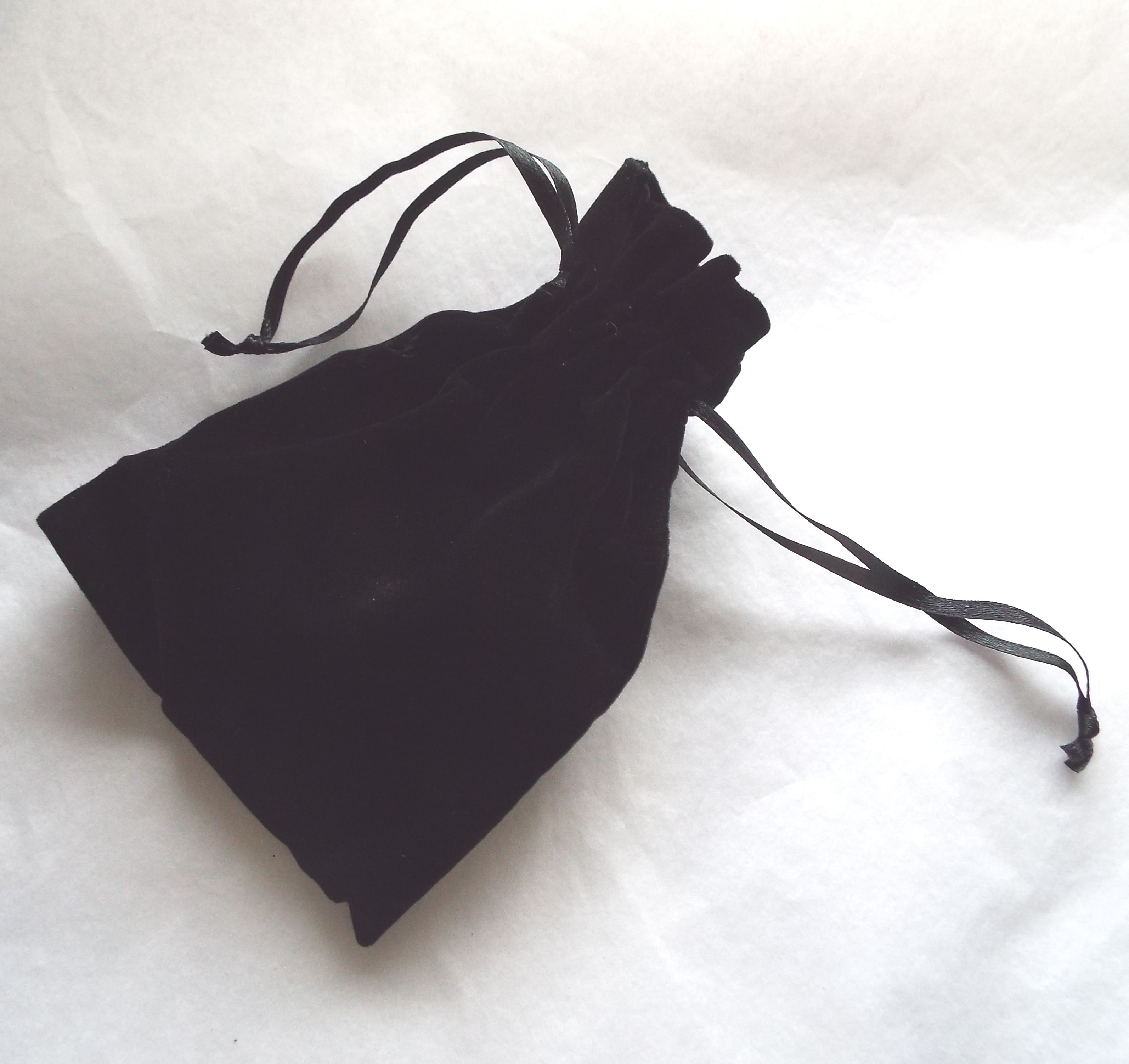 Black Velvet Bag for Handbag Mirror