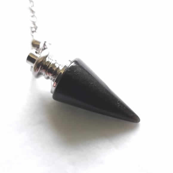 Black Obsidian Cone Pendulum