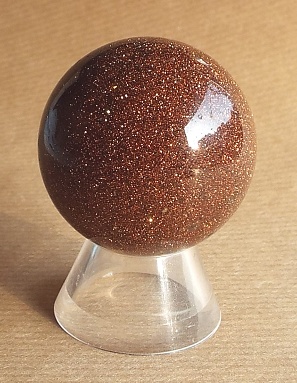 48mm Red Goldstone Sphere