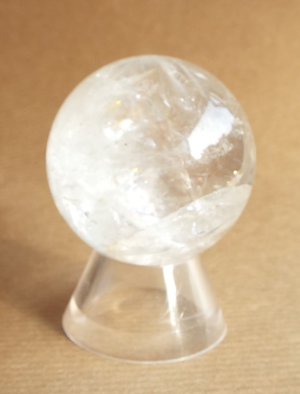 40mm Clear Rock Quartz Sphere