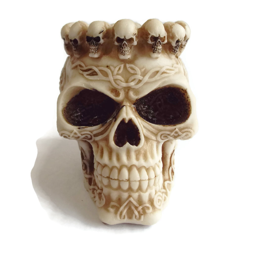 Celtic Skull Candle Holder