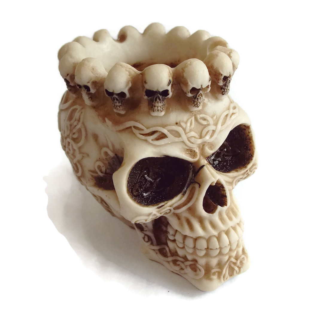 Celtic Skull Candle Holder