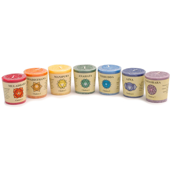 Chakra Votive Candles Set