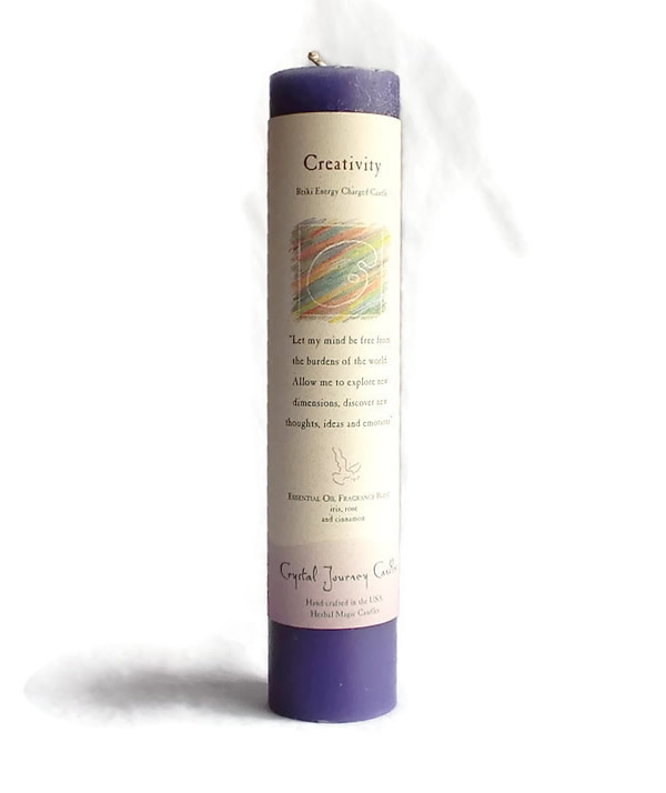 Creativity Herbal Magic Pillar Candle