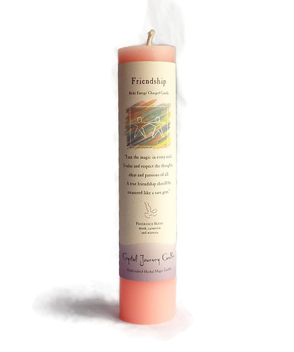 Friendship Herbal Magic Pillar Candle