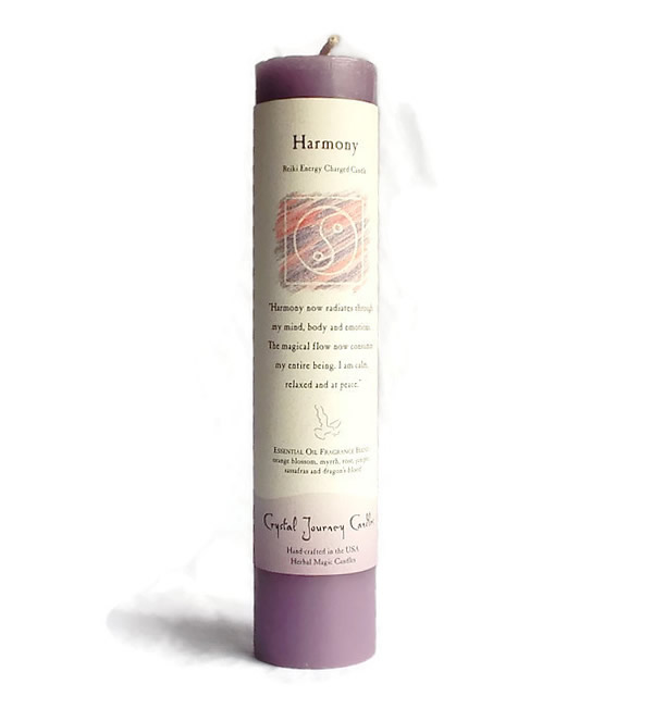 Harmony Herbal Magic Pillar Candle