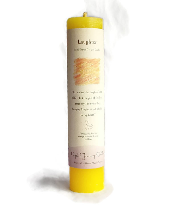 Herbal Magic Laughter Pillar Candle