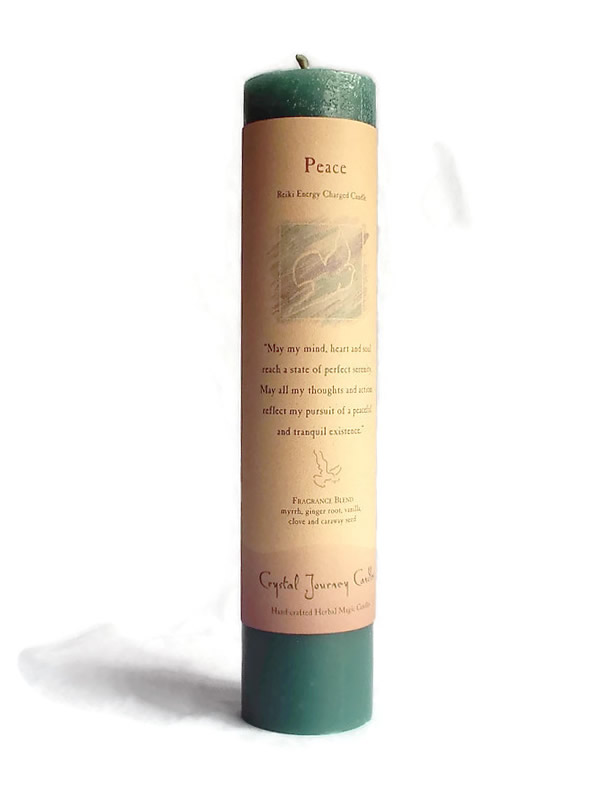 Peace Herbal Magic Pillar Candle