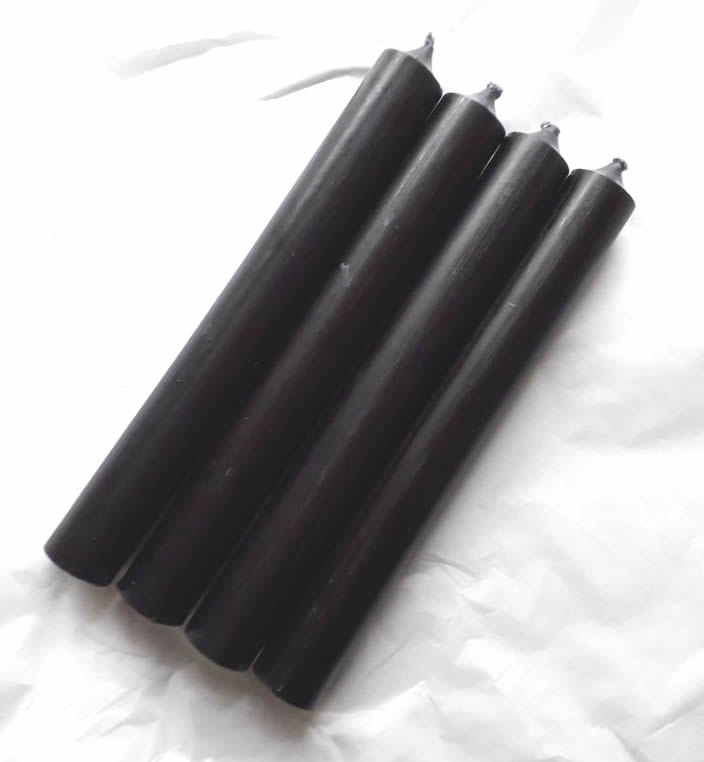 Balck Solid Colour Candle