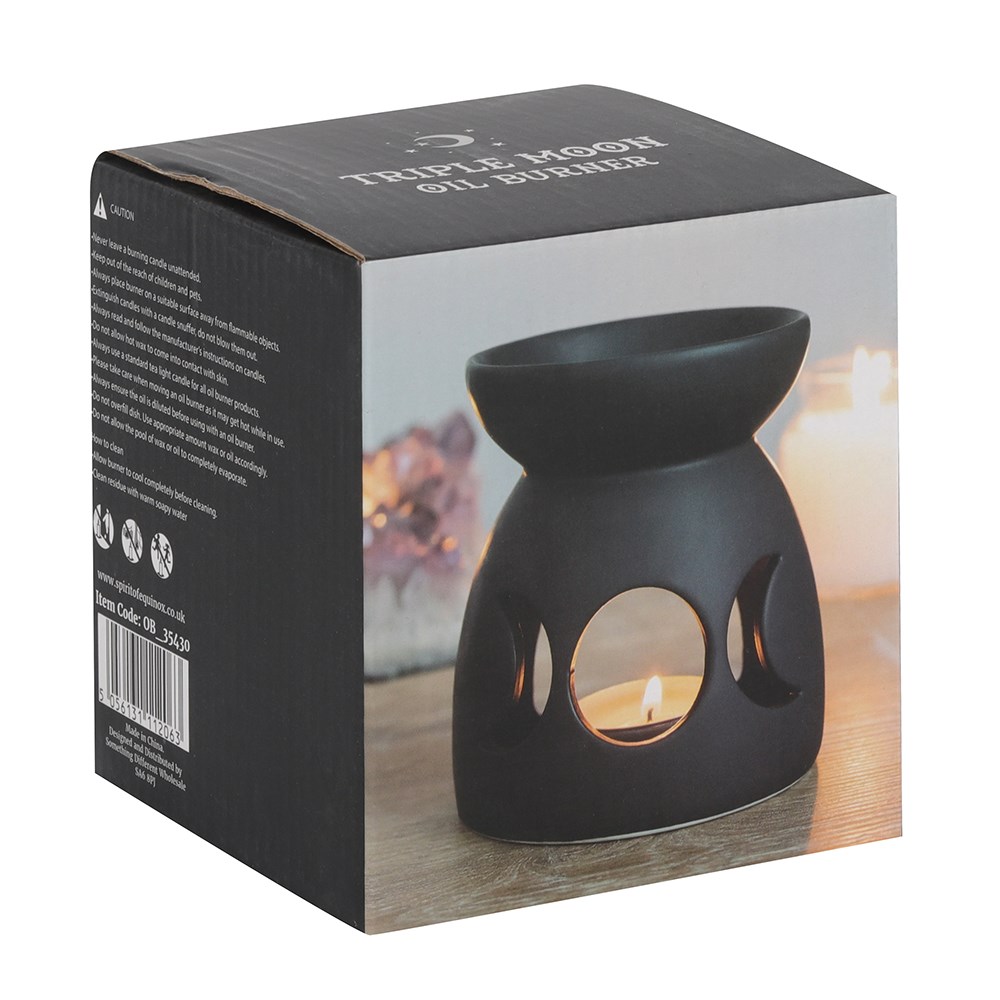 Black Triple Moon Wax Melt or Oil Burner Box