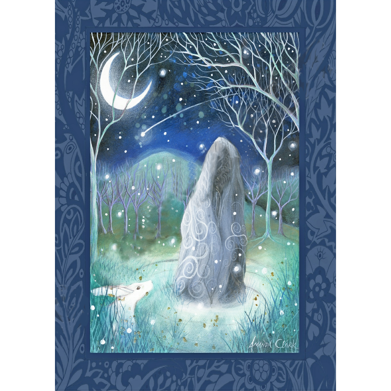 Imbolc Greetings Card by Amanda Clark