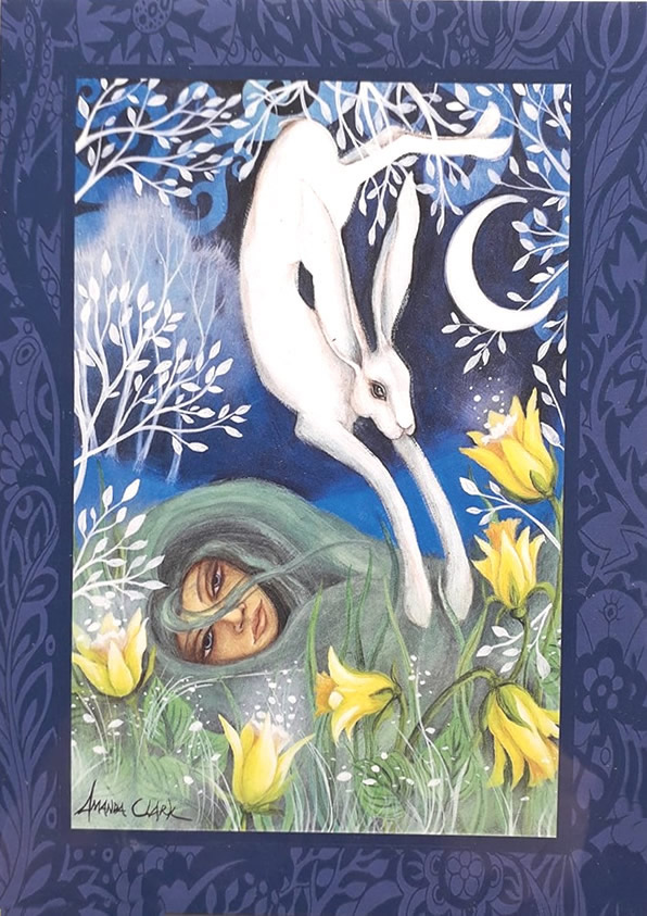 Ostara Greetings Card by Amanda Clark