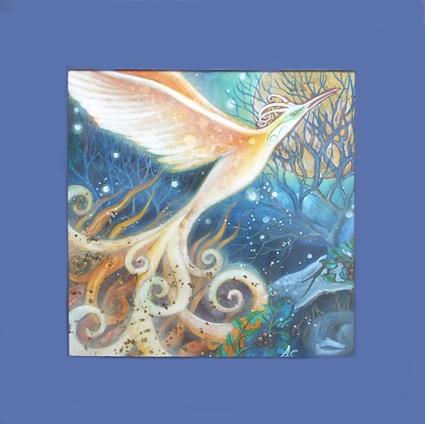 Reborn Greetings Card by Amanda Clark