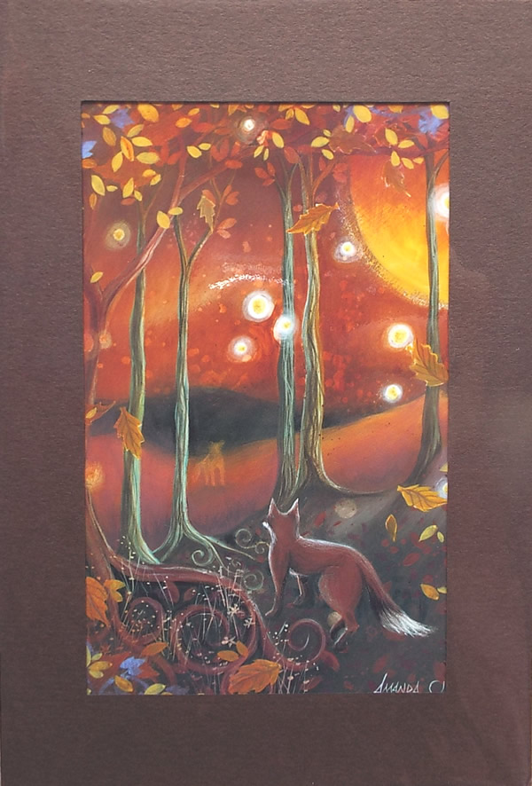 Samhain Greetings Card by Amanda Clarke