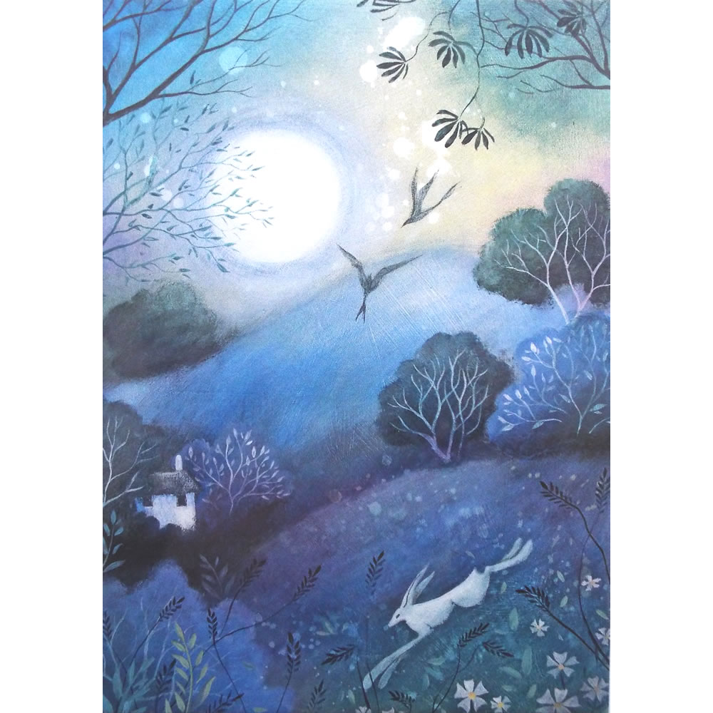 The Silent Dawn Greetings Card by Amanda Clark