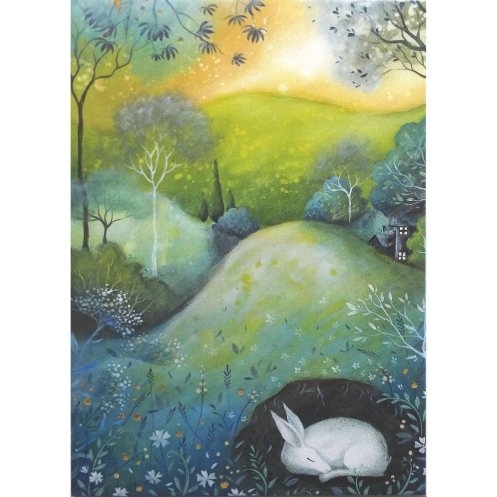 Woodland Edge Greetings Card by Amanda Clark