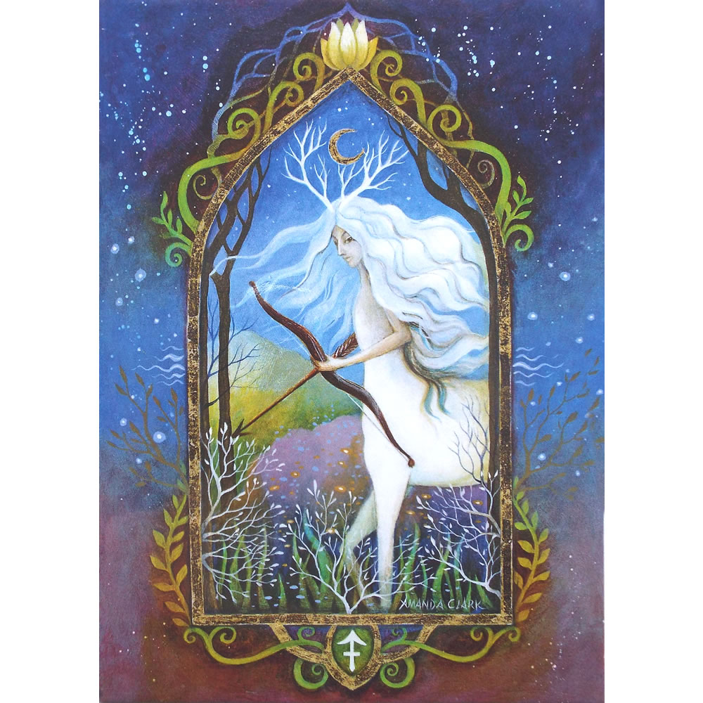 Amanda Clark Sagittarius Zodiac Greetings Card