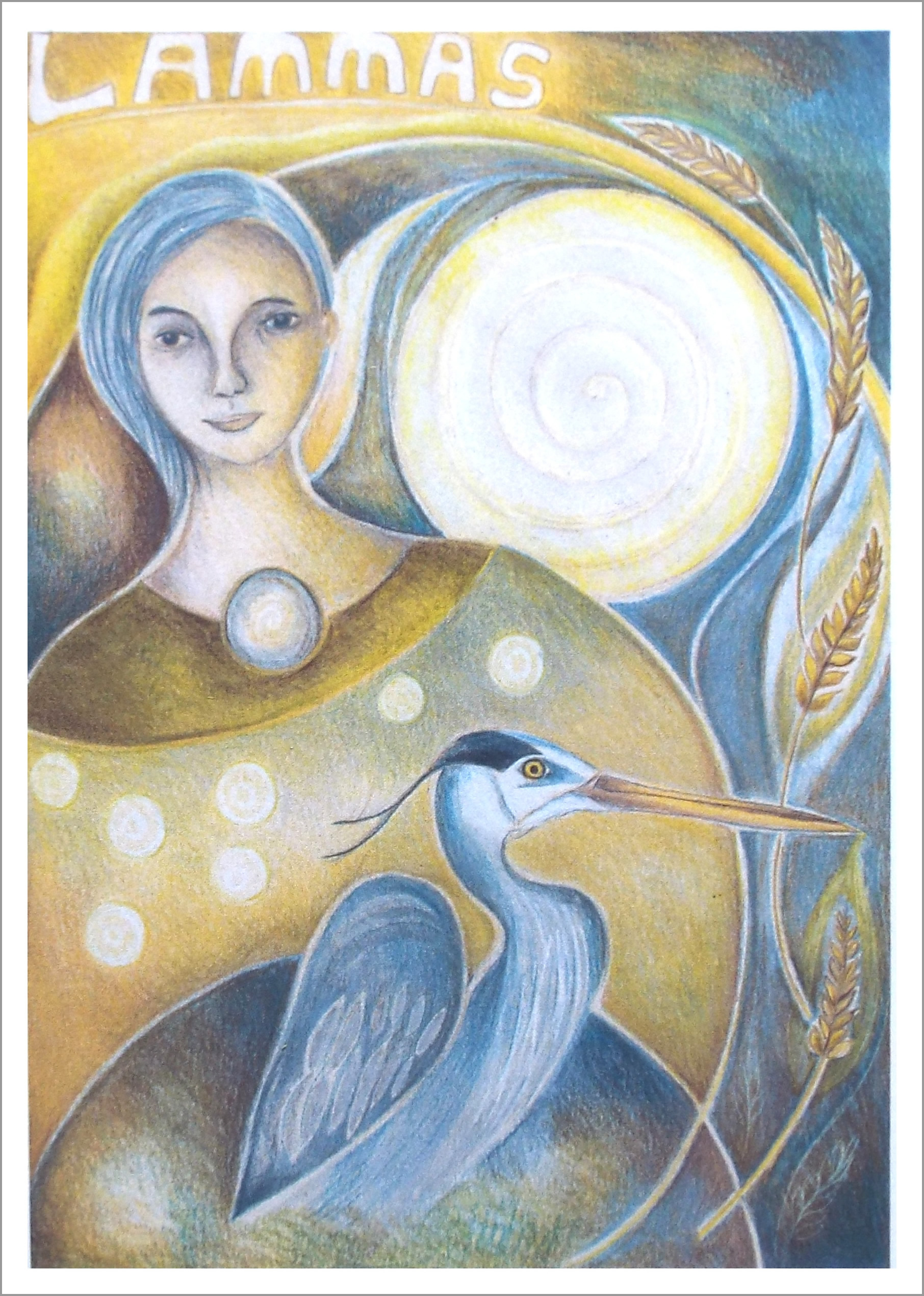 Lughnasadh Greetings Card by Jaine Rose