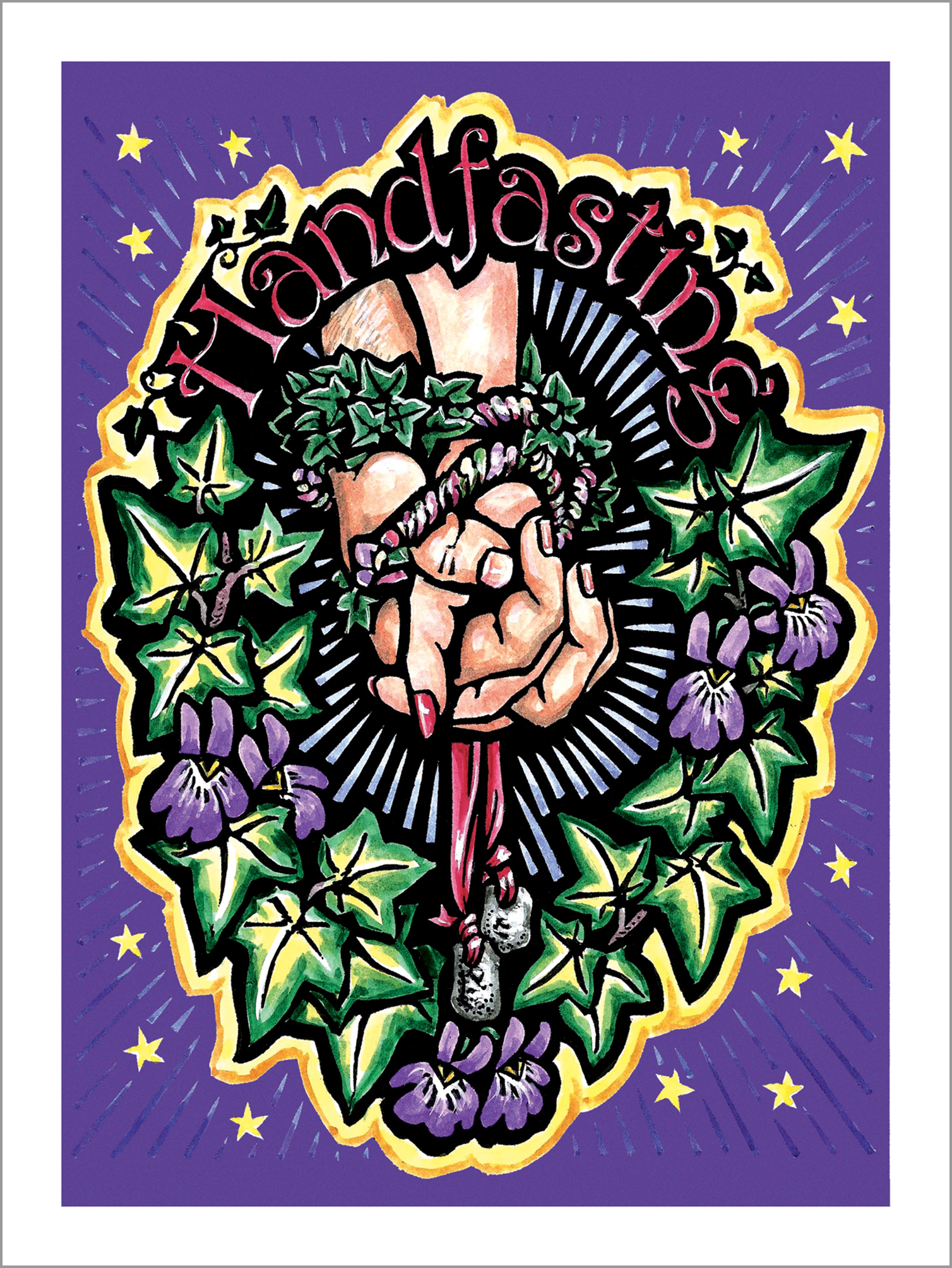 Handfasting Greetings Card by Karen Cater