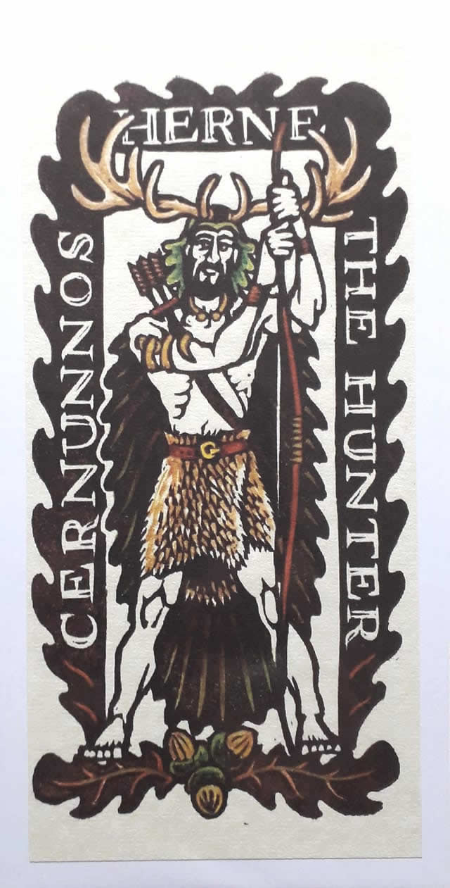 Herne the Hunter Greetings Card by Karen Cater