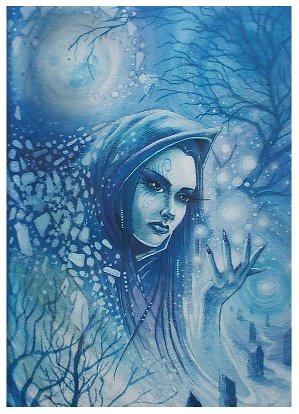 Winterweaver Greetings Card by Neil Sims